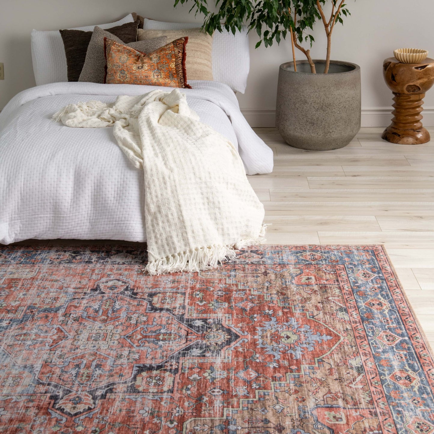 Tapis rouge transitionnel persan Emir