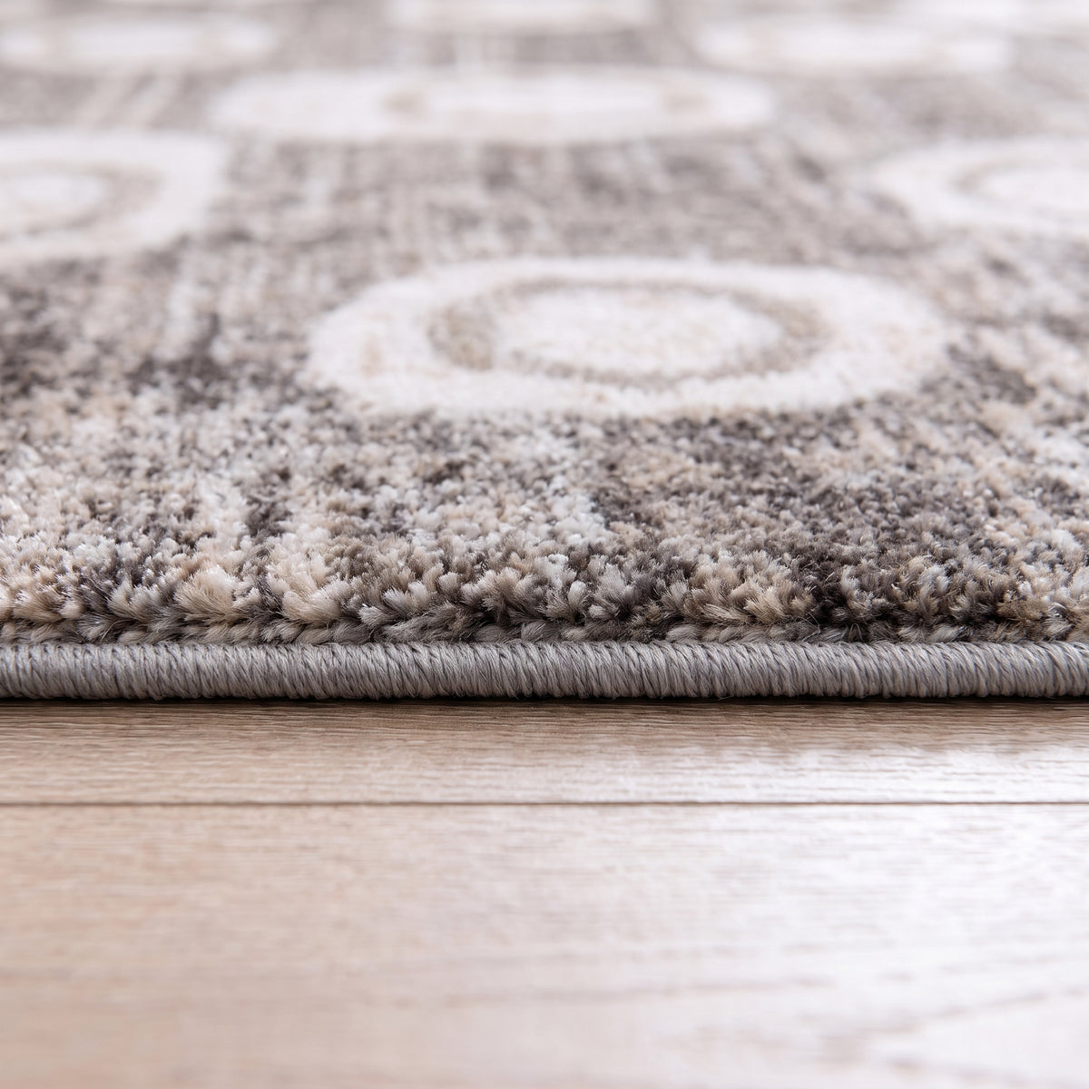 Tapis Aither abstrait contemporain gris et beige
