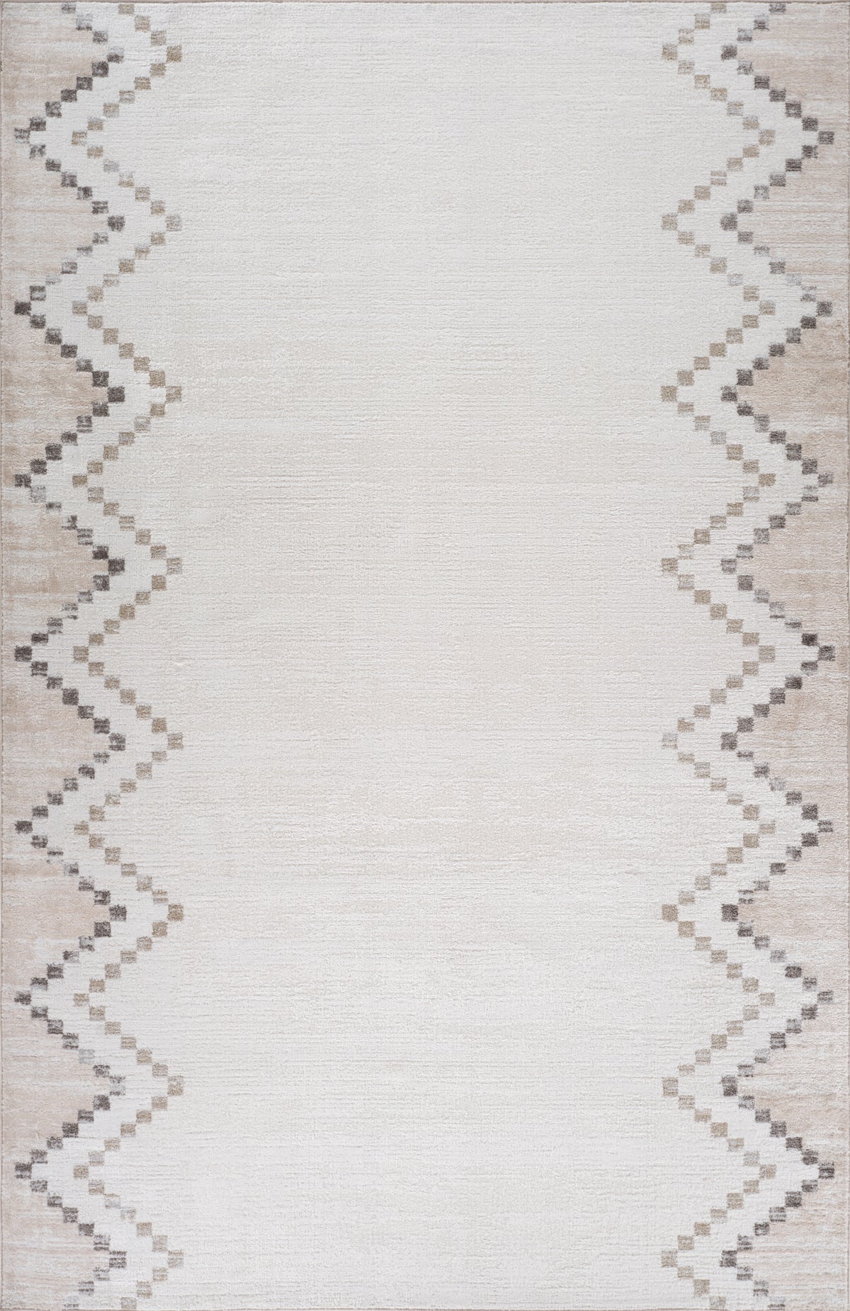 Tapis Luma géométrique contemporain beige
