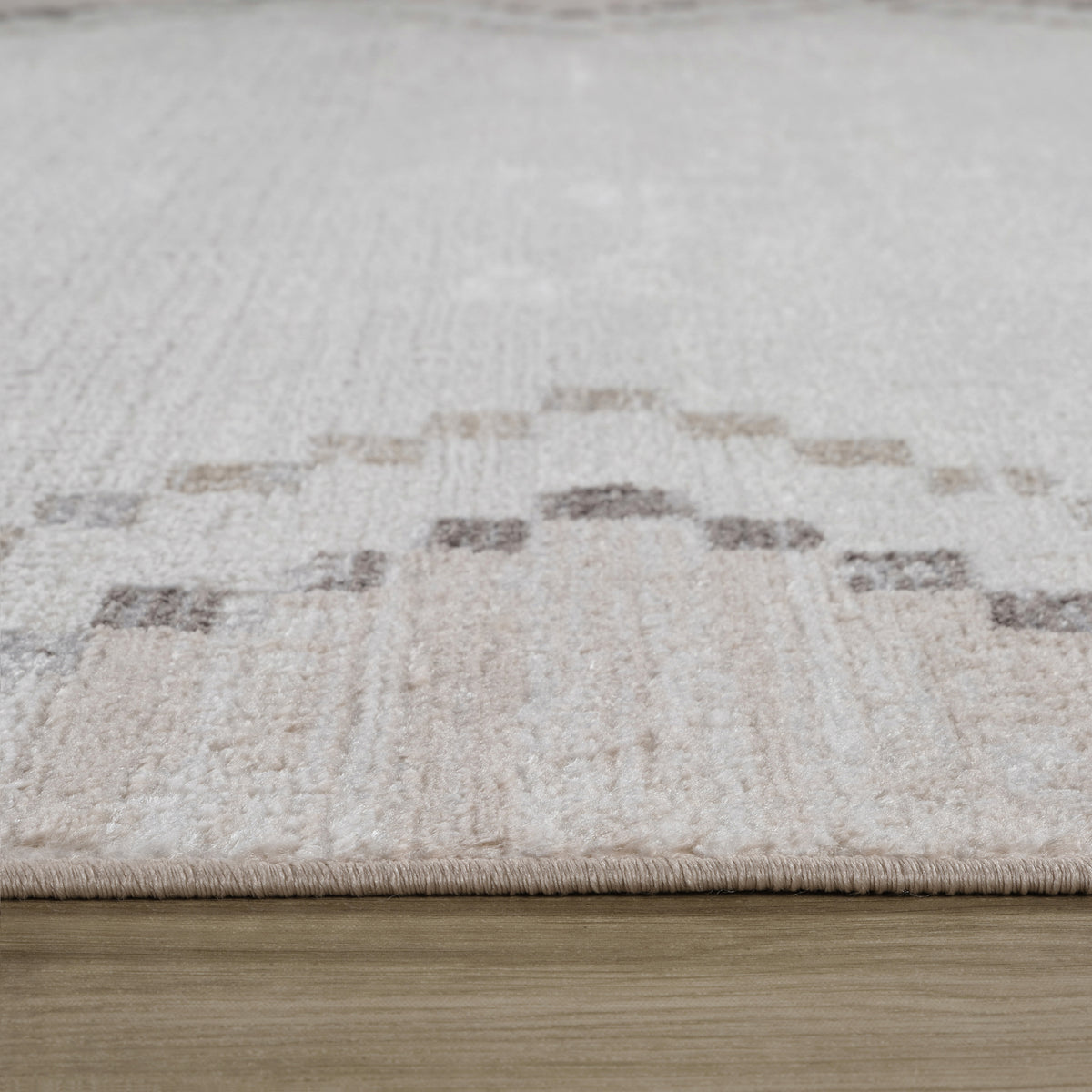 Tapis Luma géométrique contemporain beige