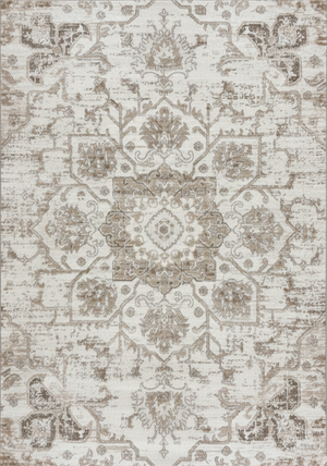 Tala Distressed Contemporary Cream Indoor Rug