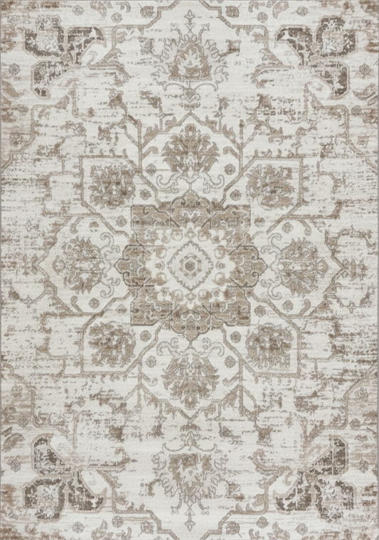 Alfombra Cadence Vintage estilo suroeste color crema (SIN IMAGEN NI VÍDEO)