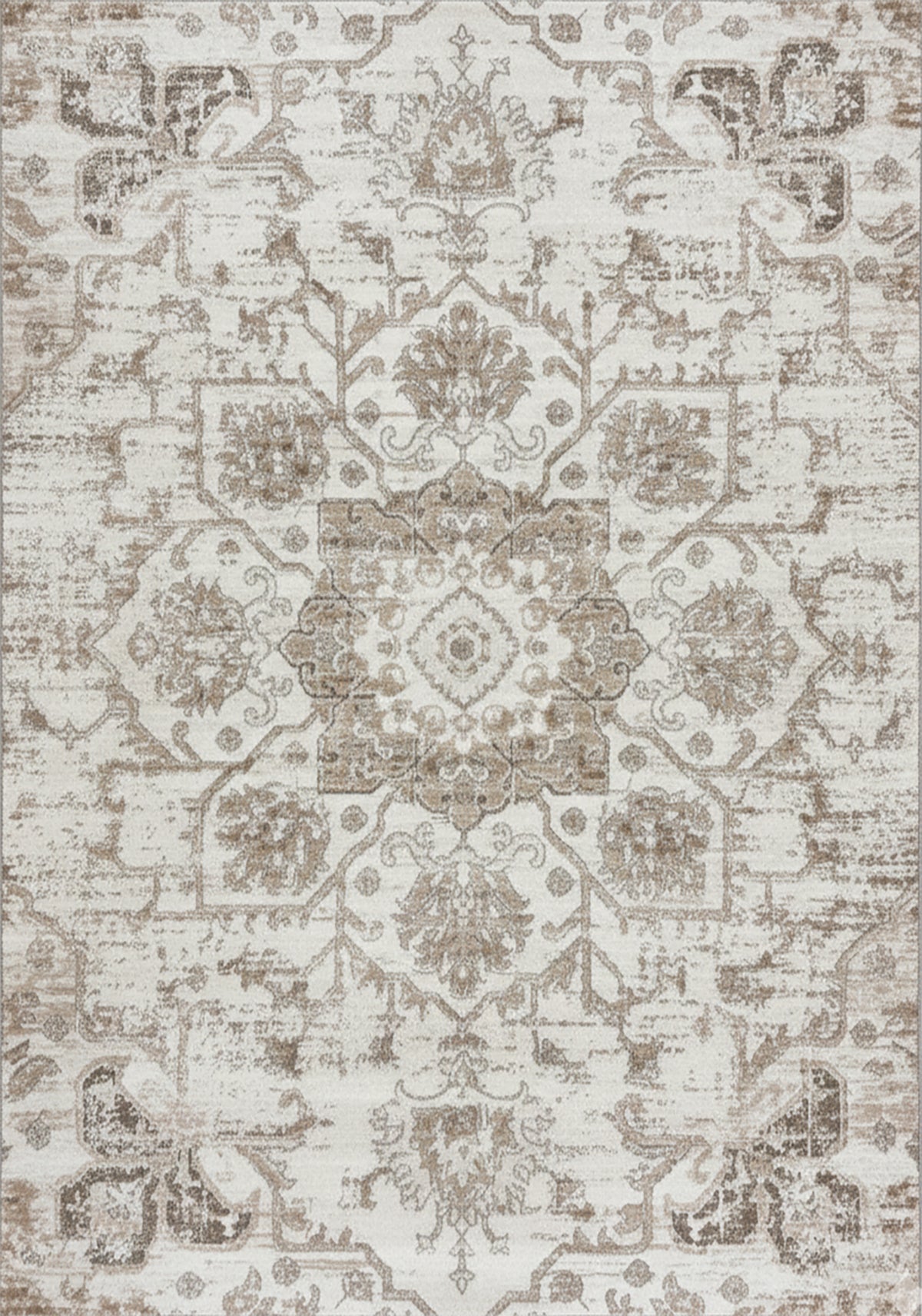 Tapis Tala vieilli contemporain crème