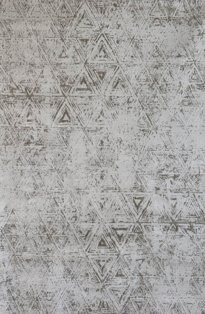 Noema Geometric Contemporary Beige and Cream Indoor Rug