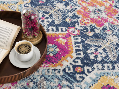 Noor Moroccan Traditional Blue Indoor Rug