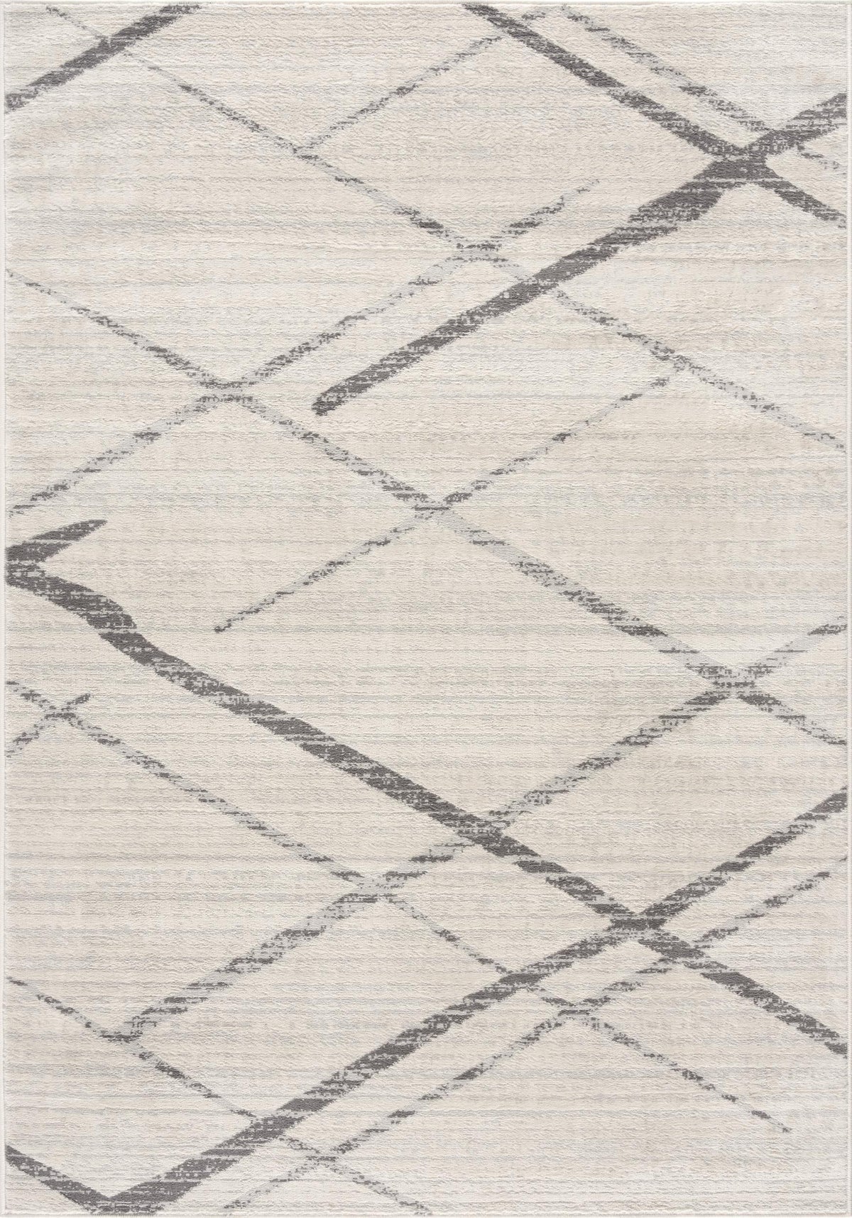 Nira Abstract Contemporary Beige and Grey Indoor Rug