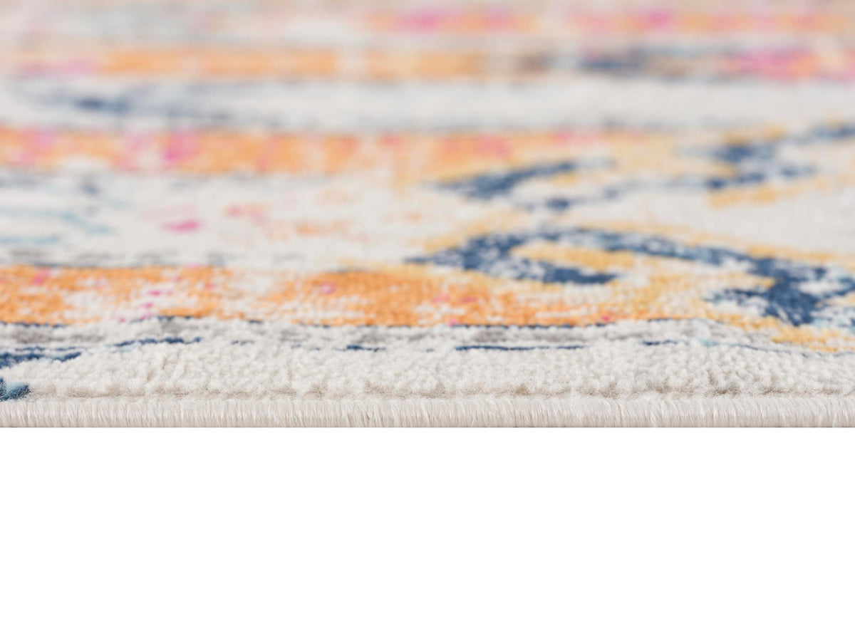 Zaria Boho Contemporary Yellow and Beige Indoor Rug