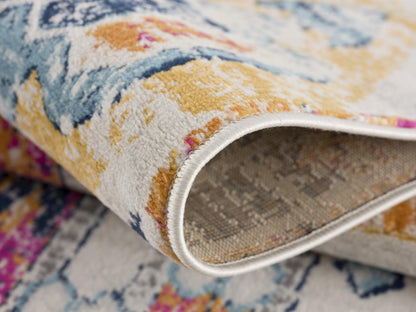 Alfombra amarilla moderna Savannah Boho