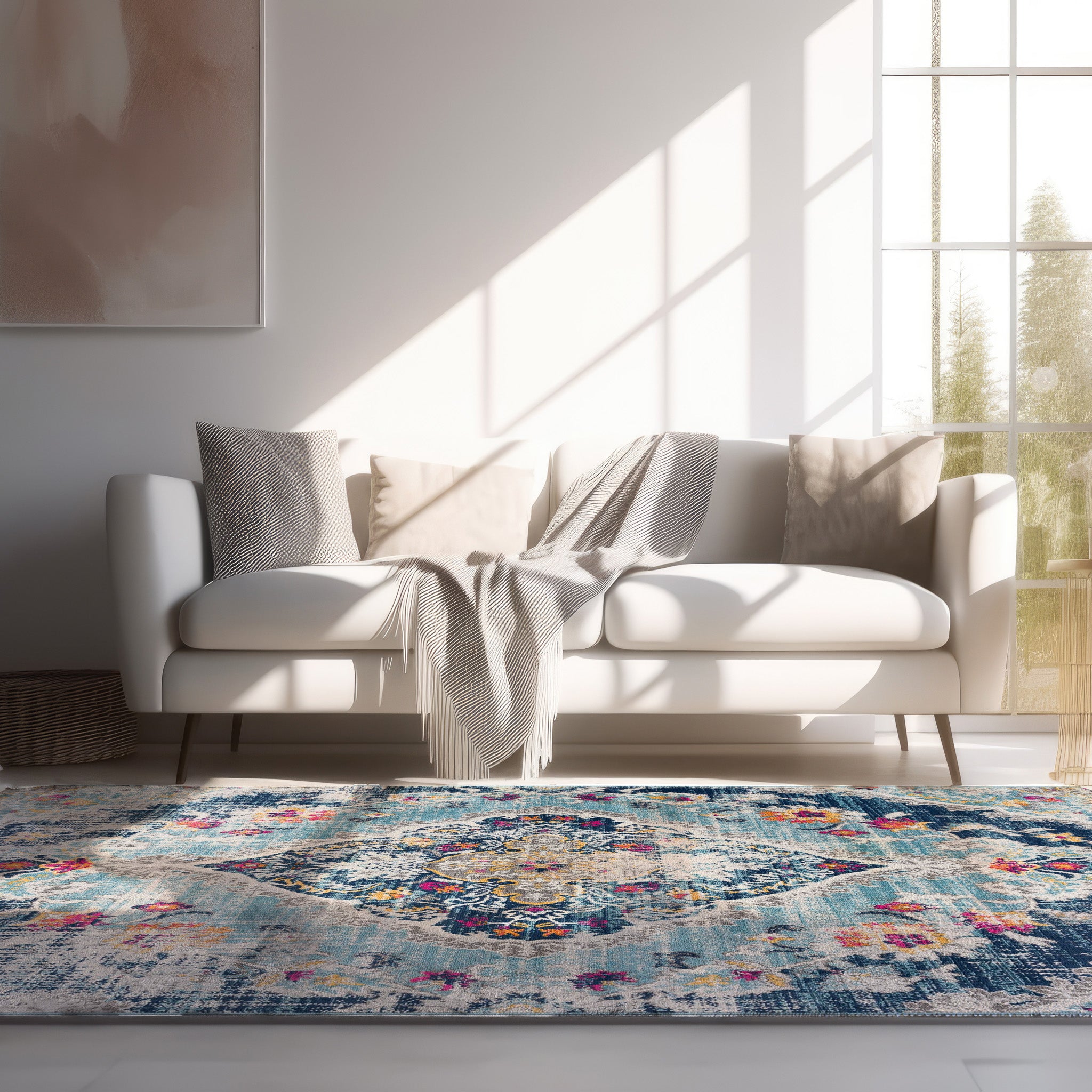 Transitional Boho Indoor Area Rug