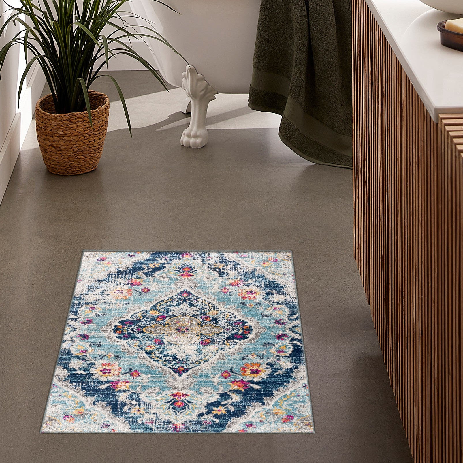 Transitional Boho Indoor Area Rug