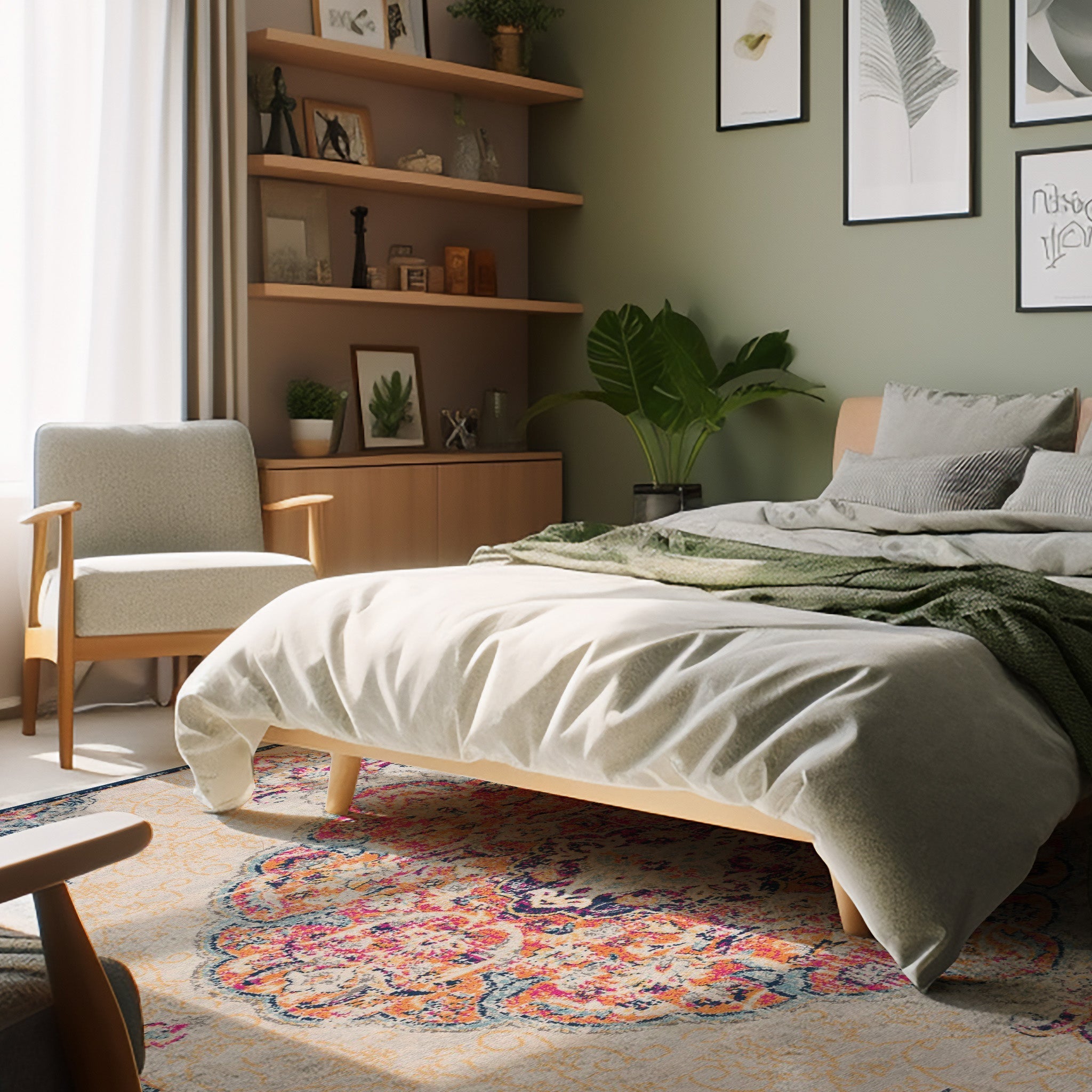 Modern South-Western Indoor Area Rug