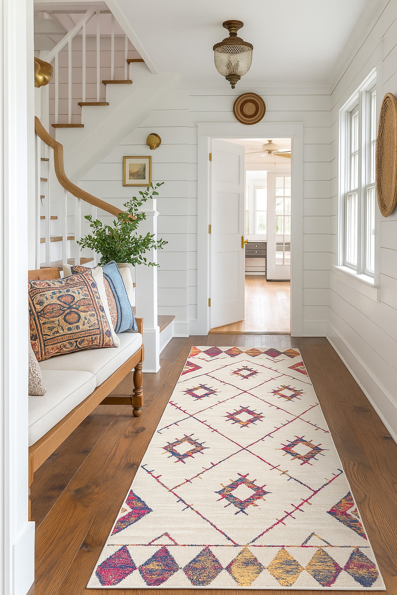 Savannah Boho Contemporary Beige Rug