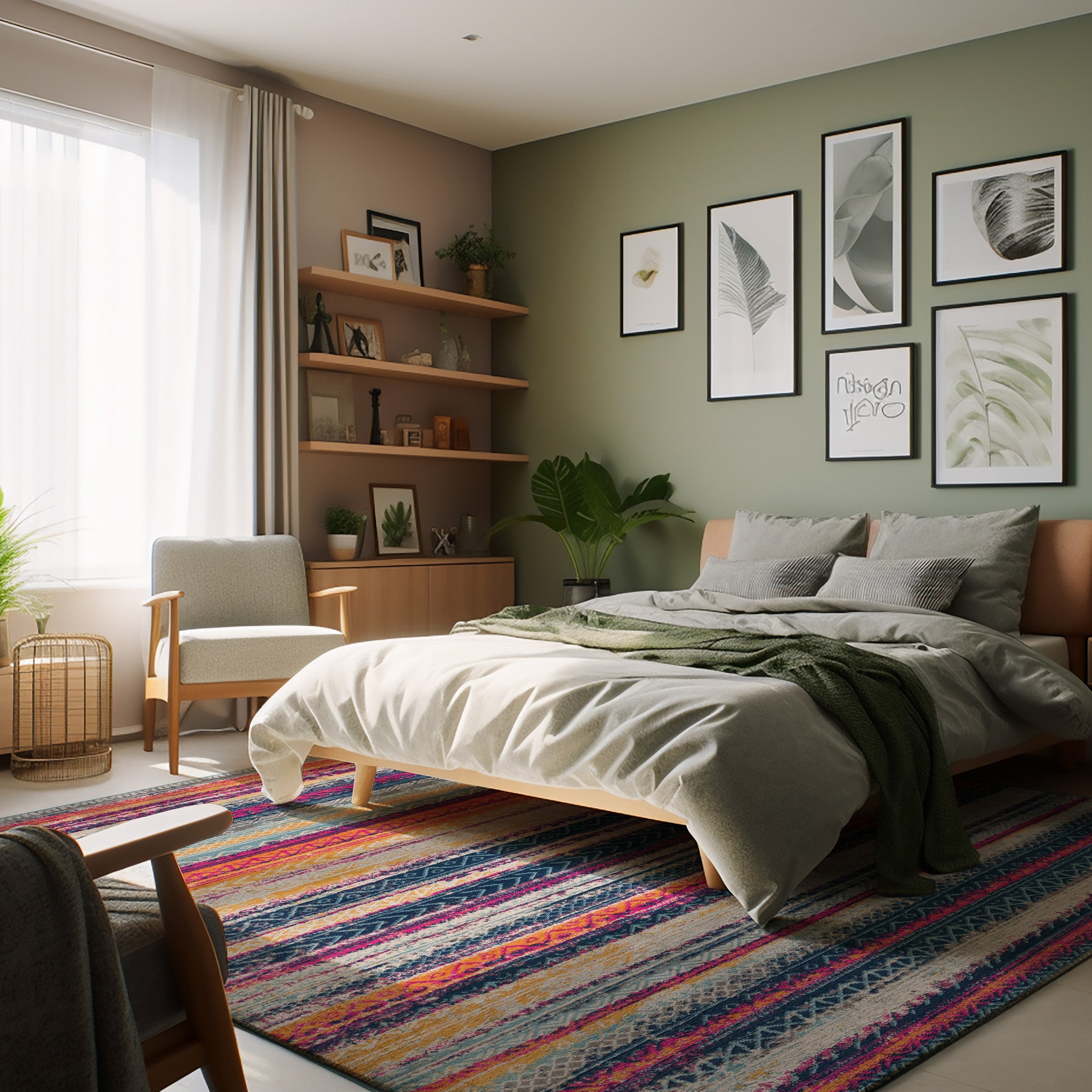 Contemporary Boho Indoor Area Rug