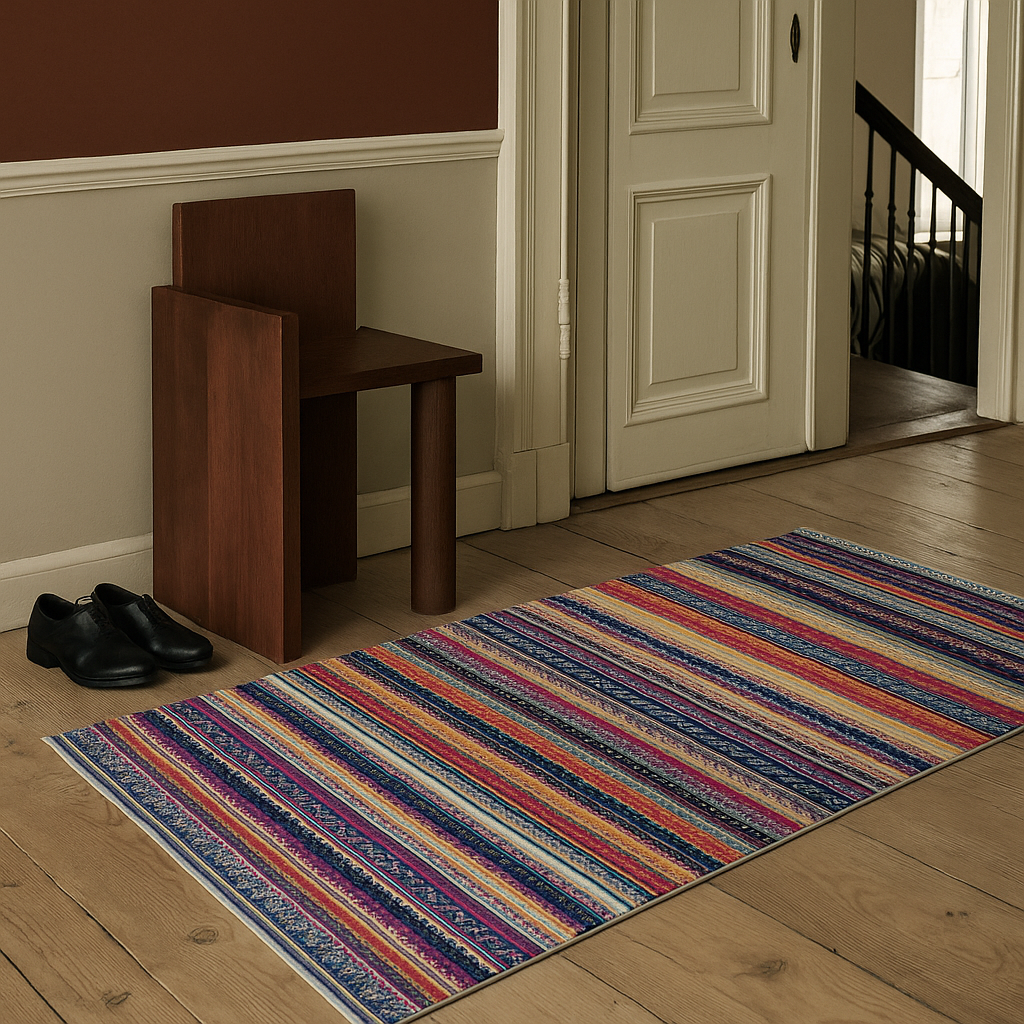 Savannah Boho Contemporary Blue Rug