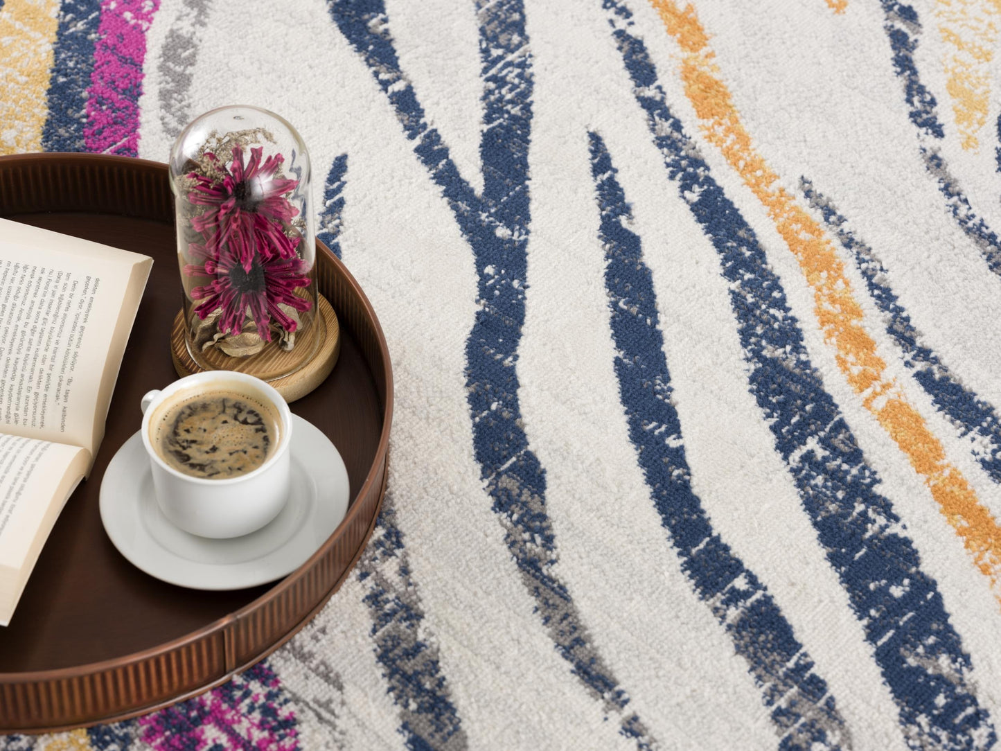 Alfombra Savannah Boho Zebra Beige