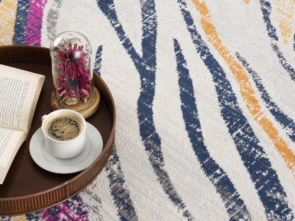 Alfombra Savannah Boho Zebra Beige