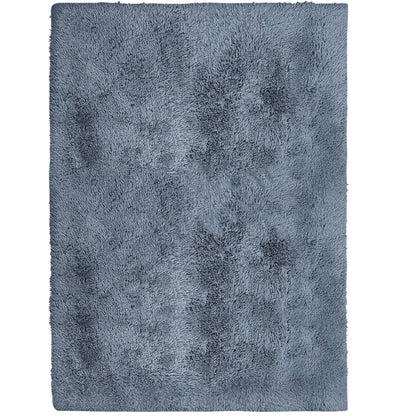 Alba Solid Contemporary Grey Plush Indoor Rug-3