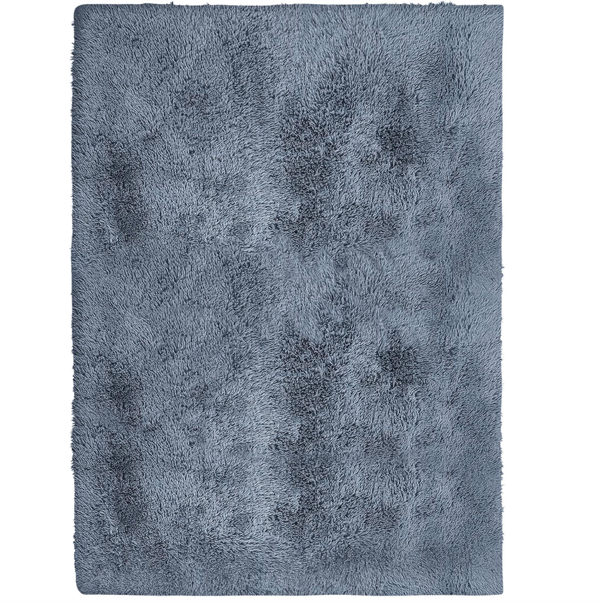 Alba Solid Contemporary Grey Plush Indoor Rug