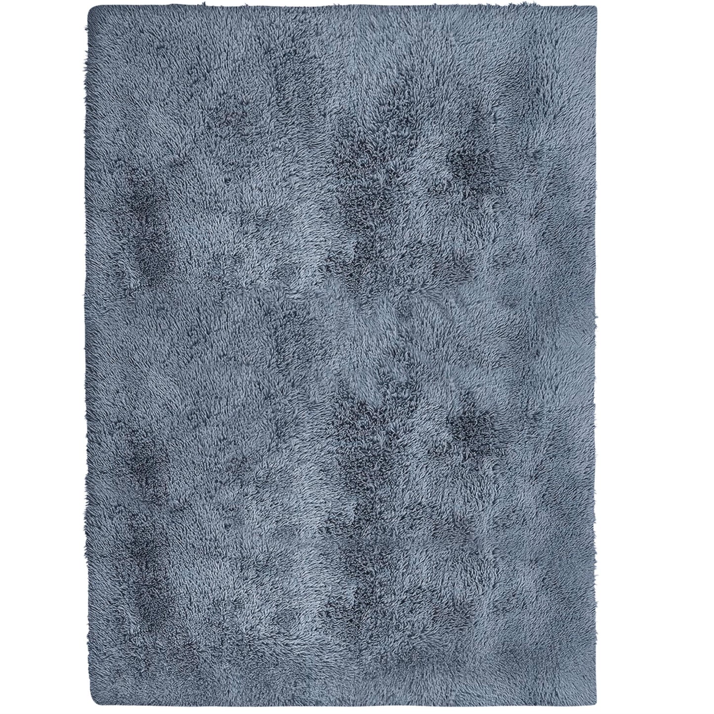 Alba Solid Contemporary Grey Plush Indoor Rug-12