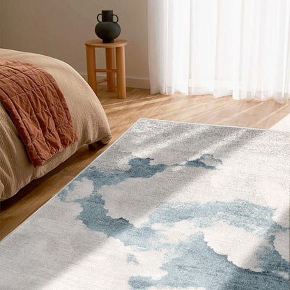 Tapis Mirage Cloud River Bleu