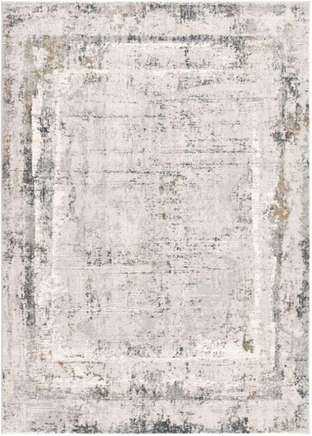 Mizu Abstract Contemporary Beige and Grey Indoor Rug