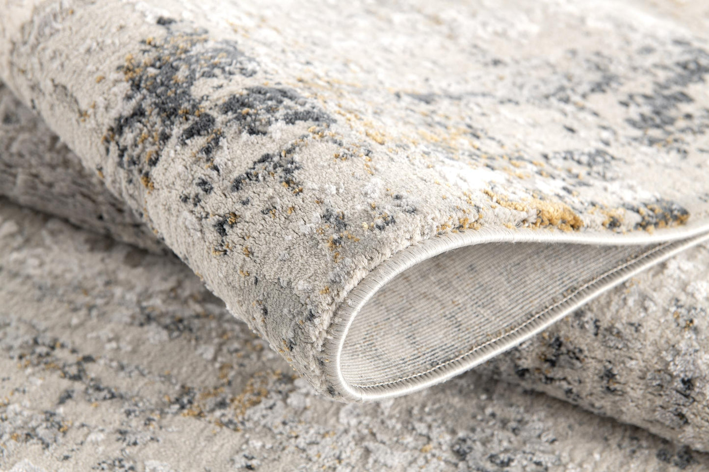 Alfombra contemporánea beige abstracta Mirage