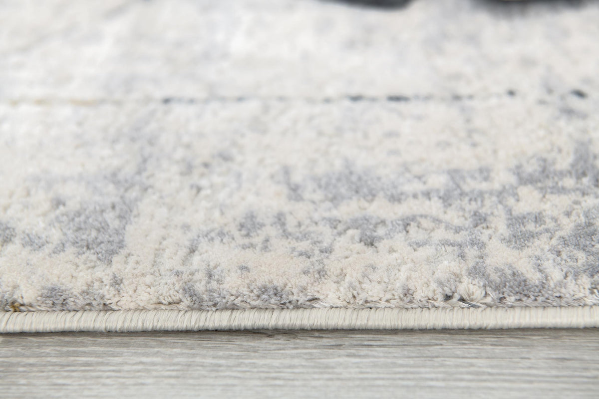 Zuni Geometric Contemporary Grey and Cream Indoor Rug