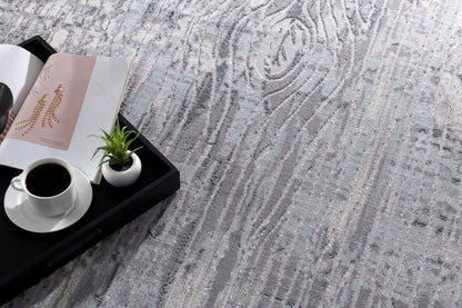 Alfombra escandinava moderna gris Oasis