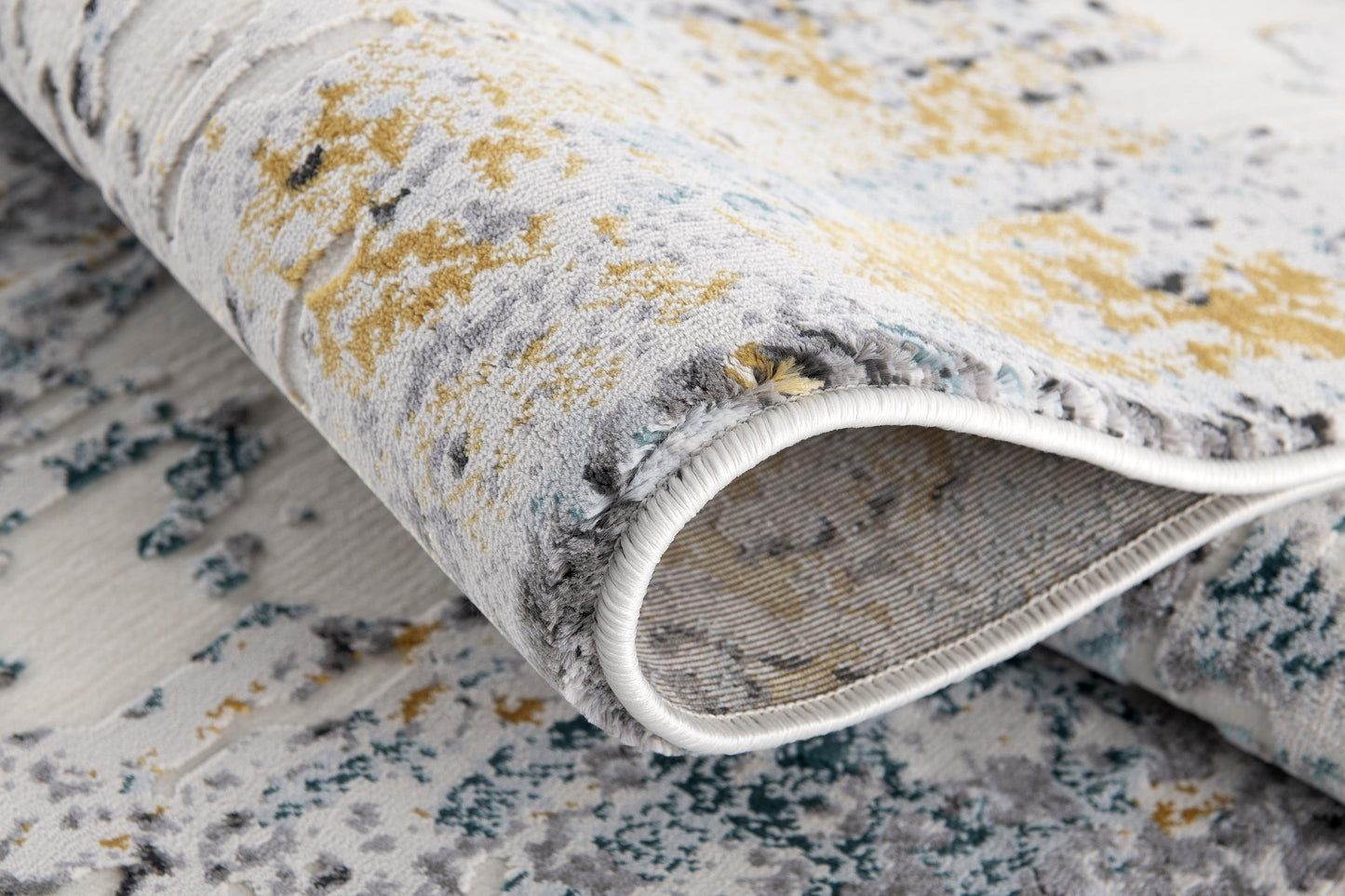 Alfombra beige moderna abstracta Oasis