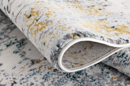 Alfombra beige moderna abstracta Oasis