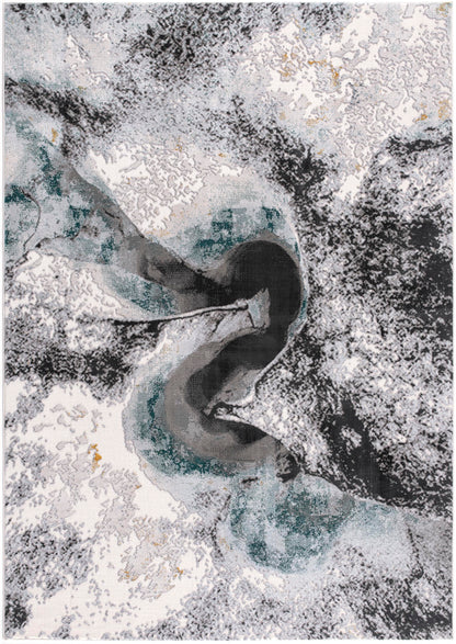 Alfombra Oasis Abstract River Grey