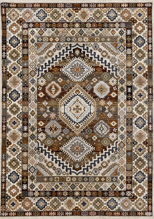 Classic Traditional Border Cream Area Rug