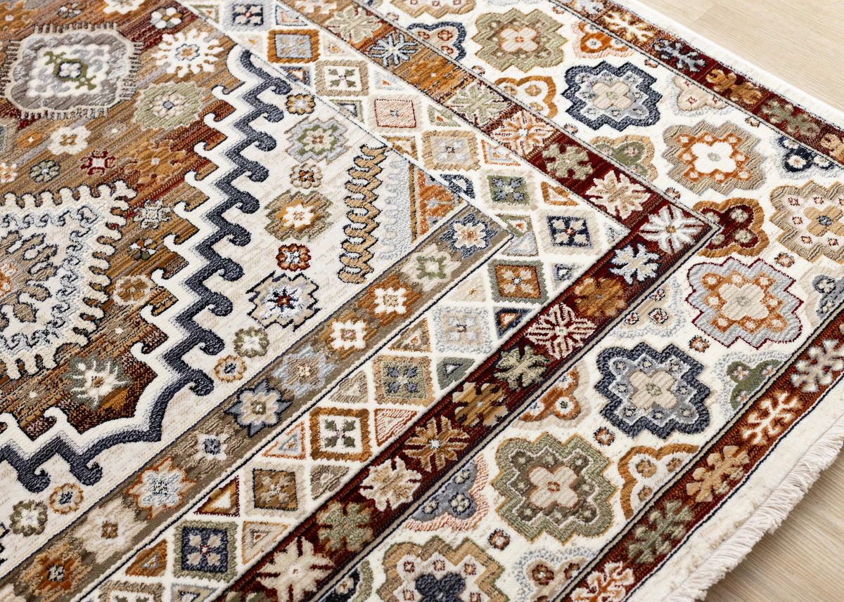 Classic Traditional Border Cream Area Rug