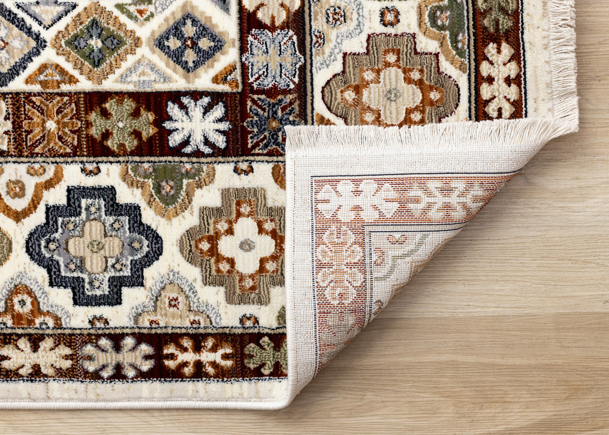 Classic Traditional Border Cream Area Rug