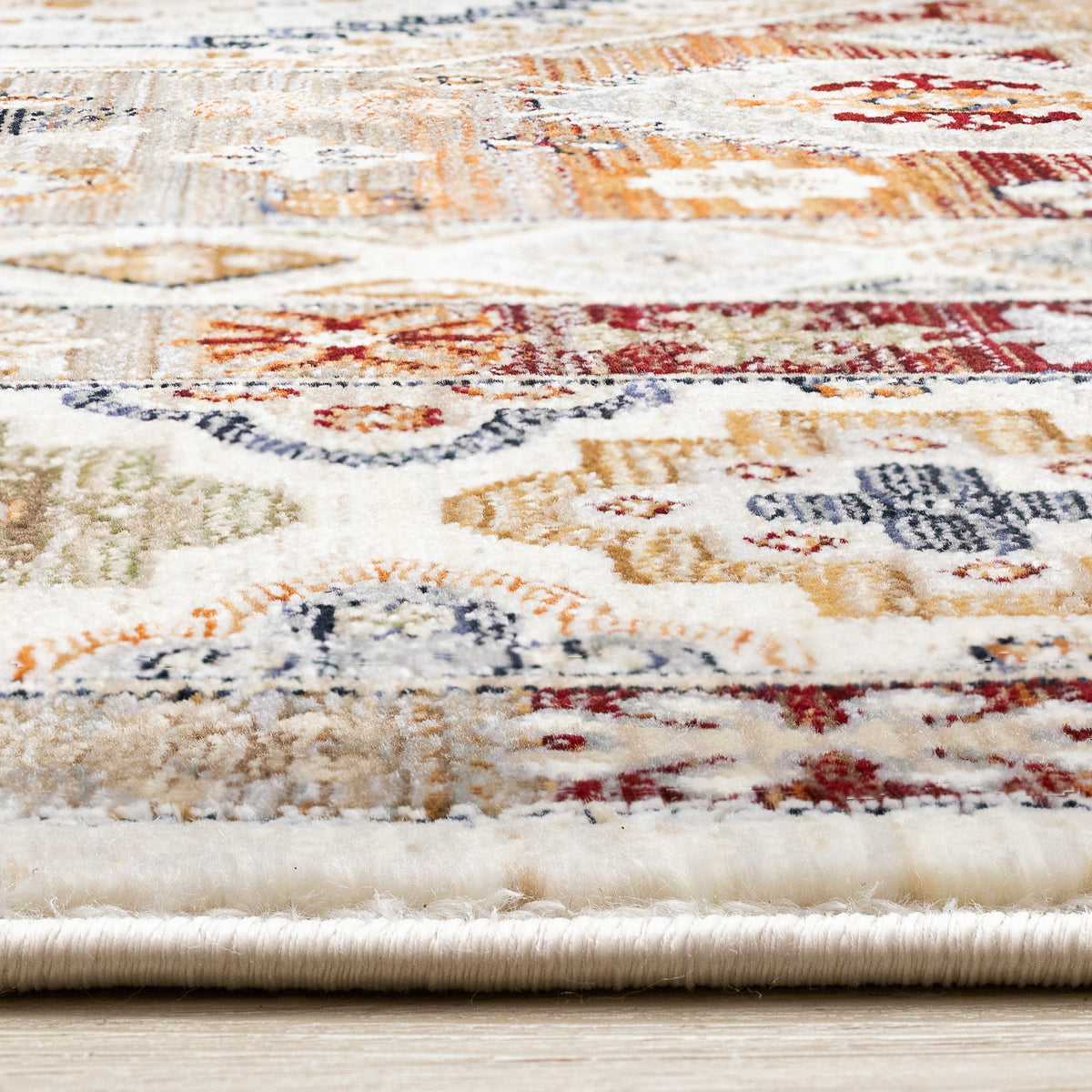 Classic Traditional Border Cream Area Rug