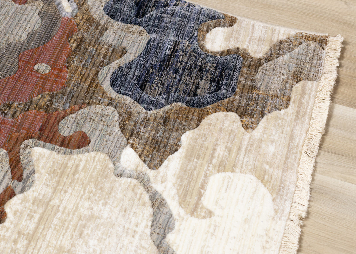 Contemporary Organic Beige Area Rug