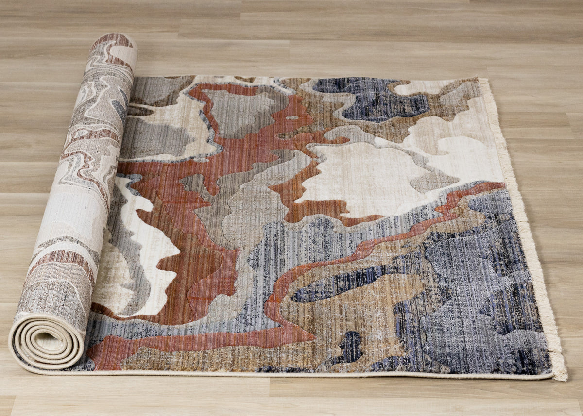 Contemporary Organic Beige Area Rug