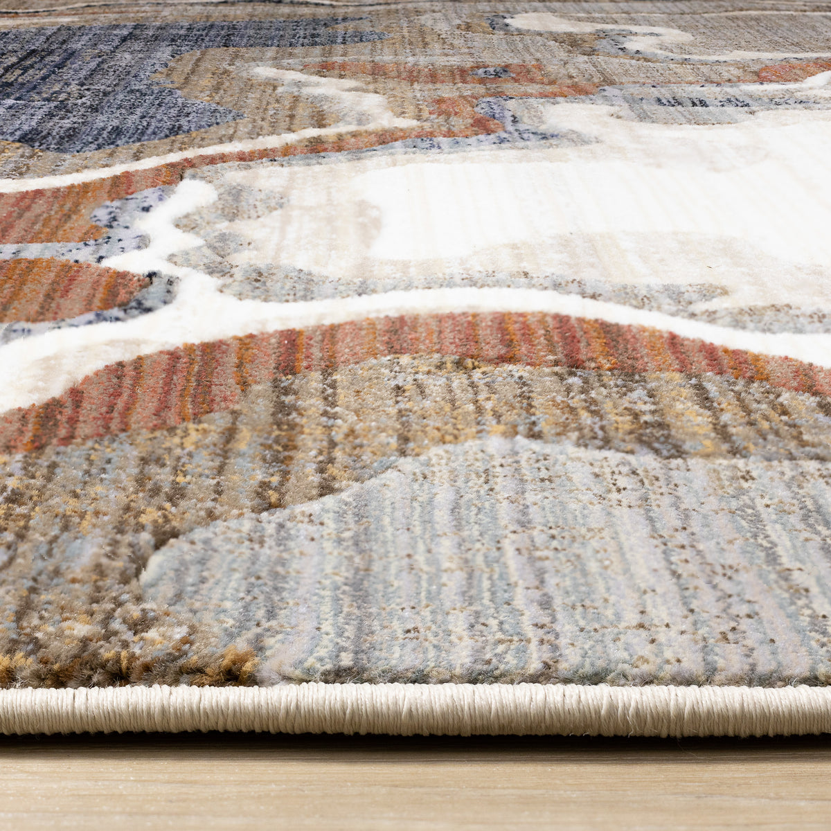 Contemporary Organic Beige Area Rug