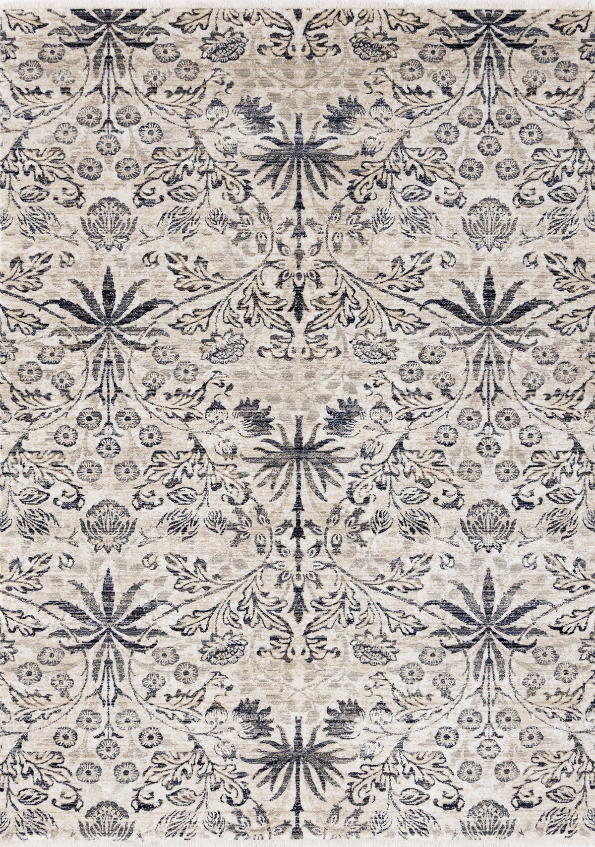 Tapis classique traditionnel crème