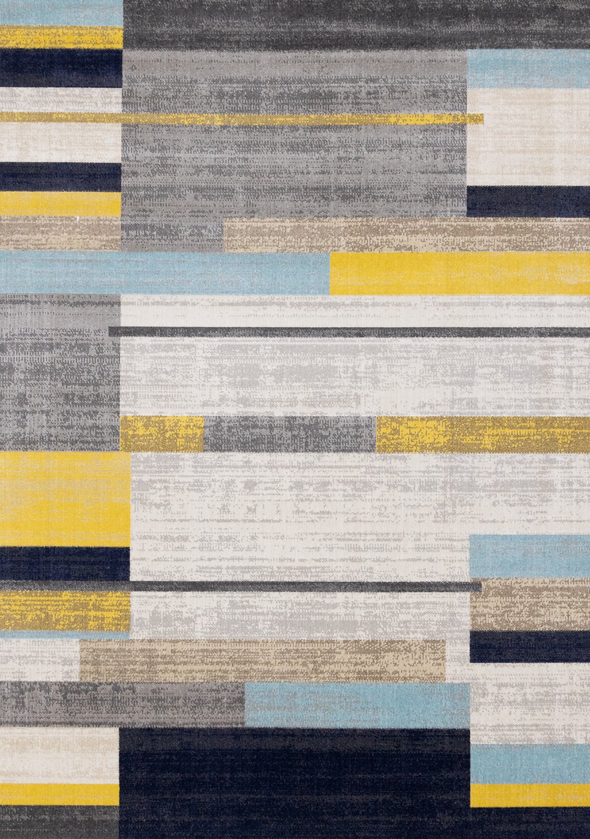 Finlo Geometric Contemporary Grey and Yellow Indoor Rug
