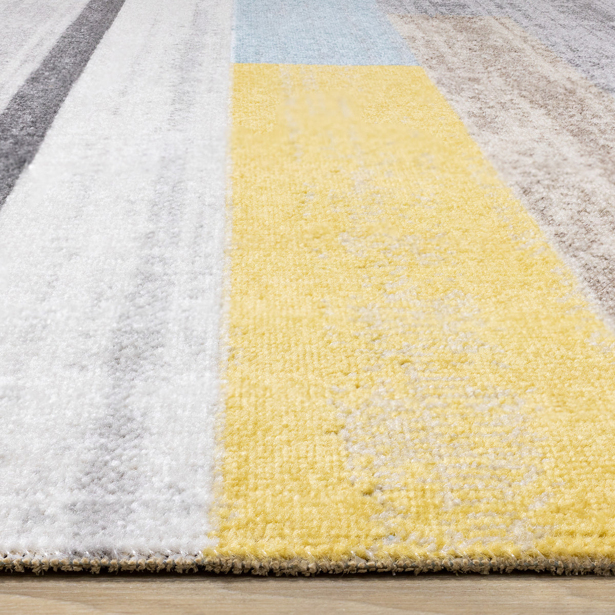 Contemporary Geometric Grey Area Rug