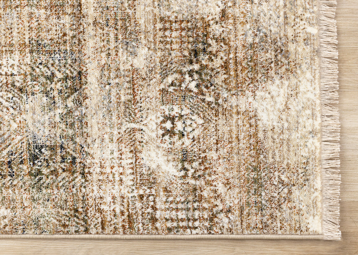 Contemporary Tribal Southwestern Cream Area Rug
