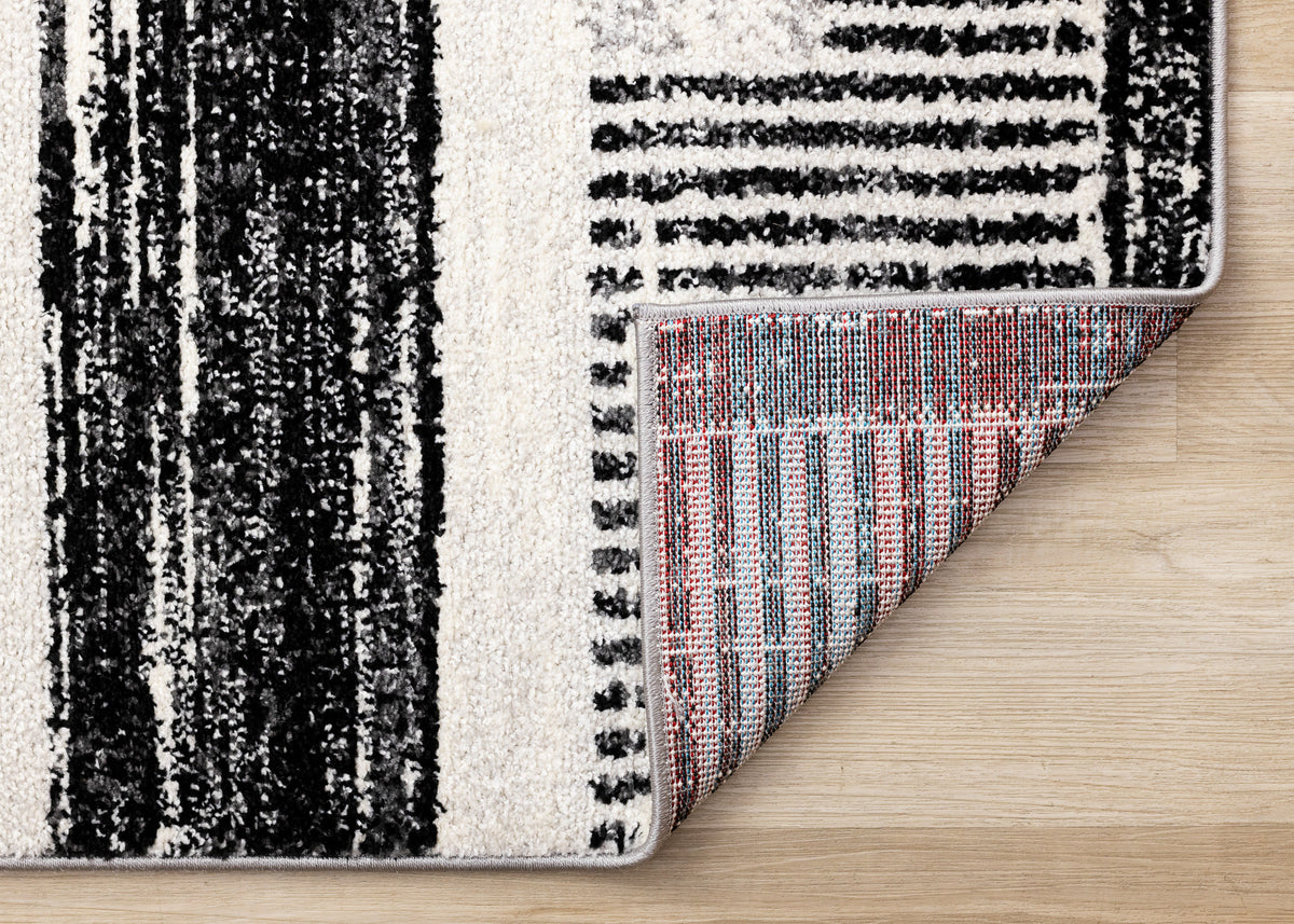 Contemporary Tribal Southwestern White Area Rug