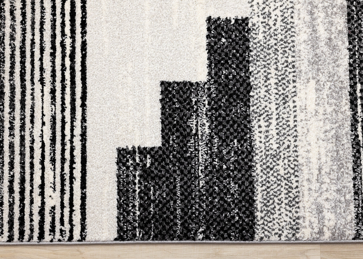 Contemporary Tribal Southwestern White Area Rug