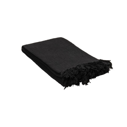 Decorative Throw Dark Black