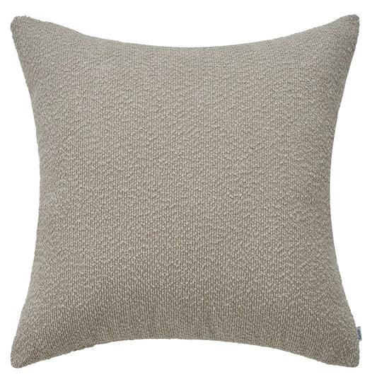 Textured Taupe Lumbar Pillow with Insert & Cover