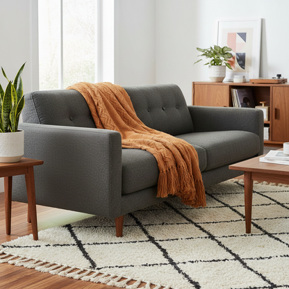 100% Acrylic Decorative Throw Terracotta
