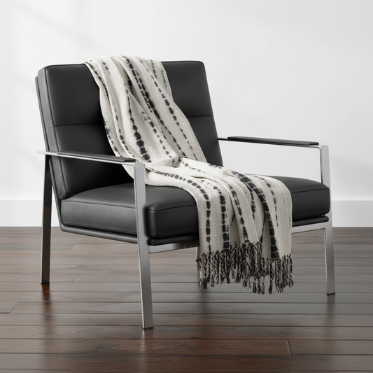 Decorative Throw Black and white