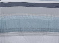100% Cotton Grey/Blue Comforter Set