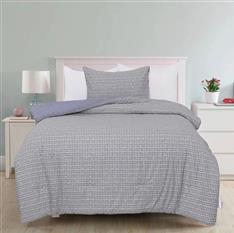 100% Cotton Grey Comforter Set